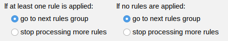 Policy rules group flow in MSH Postfix Milter